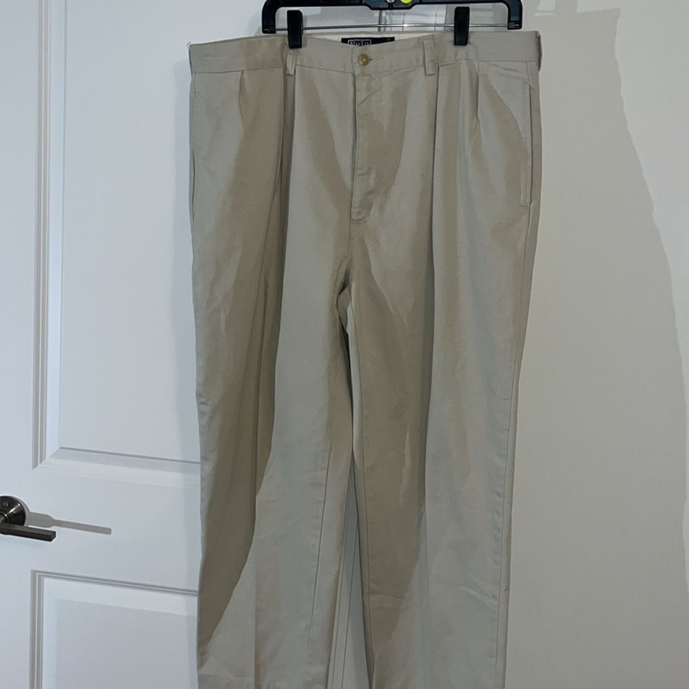 Tan Beige Polo Ralph Lauren Chino w/tag casual Casual summer pants 38 x 28” - Picture 8 of 11